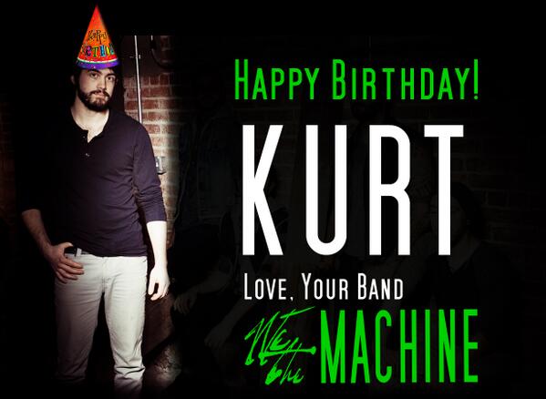wethemachine's tweet photo. Make sure to wish our drummer @180decibels a very Happy Birthday! #happybirthday http://t.co/MIbiivchnz