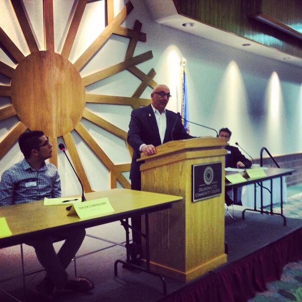 TENequality's tweet image. Great to see @almcaffrey at #EqualityCollege14 We need an LGBT Oklahoman in Congress