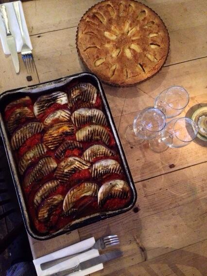 Railroadhackney's tweet image. Melenzane and apples #readyforservice