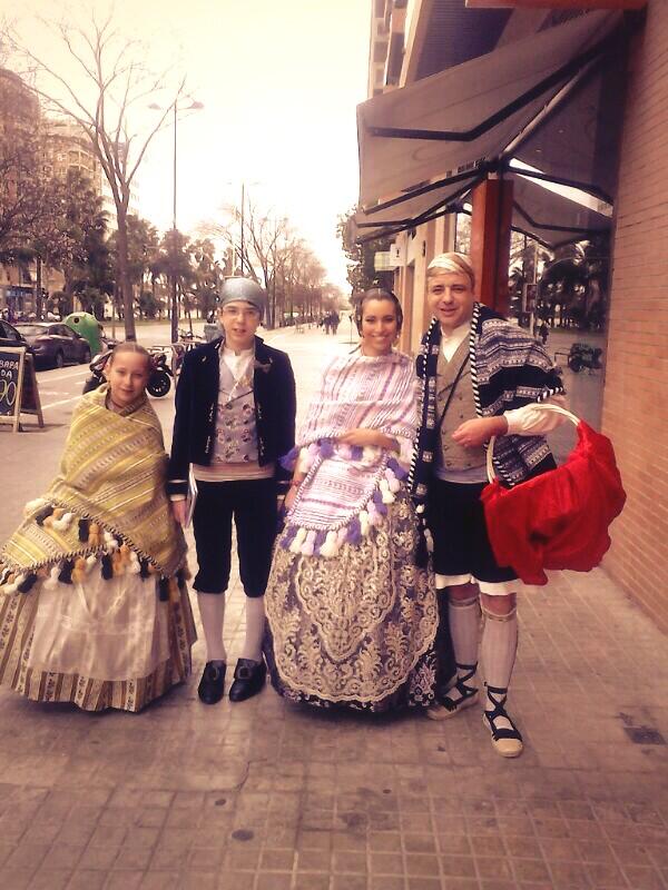 Foto de esta mañana de la Replegà de nuestra falla.