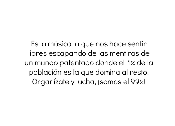 needrocknroll_'s tweet photo. "Es la música la que nos hace sentir libres..." (Ska-P). http://t.co/K3HASrGozQ