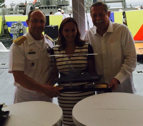 Hoy en Tampico en la botadura de la Patrulla de <a href="/SEMAR_mx/">SEMAR México</a> Palenque con el Gobernador Egidio Torre Cantú y @AlmSoberon