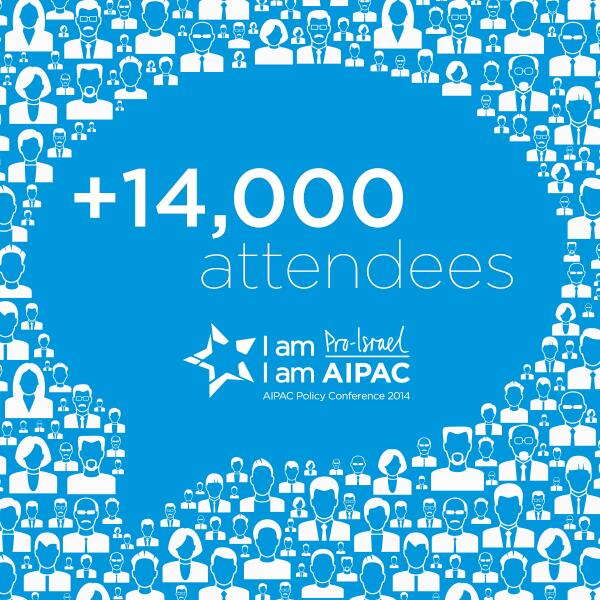 AIPAC's tweet photo. Largest @AIPAC Policy Conference EVER! Are you one of the 14,000? Tell your family & friends, retweet #AIPACstrong! http://t.co/J3u7t3nGKO
