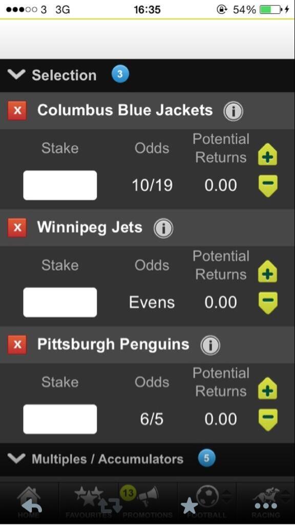 HockeyBetTips's tweet photo. Two teams across the line! £5 turning into £33 , Don't let us down @penguins @BritPensFanClub http://t.co/kGeAn0mnOH