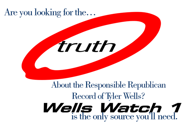 WellsWatchOne's tweet photo. Are you looking for the #truth about the #ResponsibleRepublican record of Tyler Wells? @ConcernedHog #factsmatter http://t.co/COEx0W4mZV