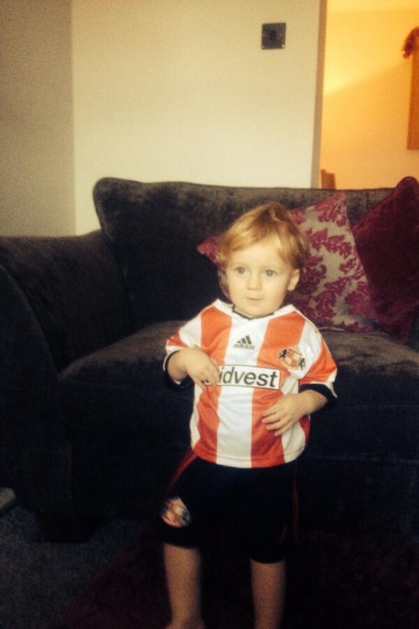 My pride and joy! I can die a happy man! Haway  the lads!