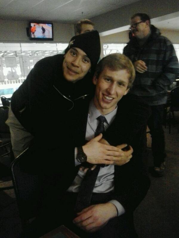 KCampbellyeg's tweet photo. This may be the most adorable @BearsandPandas picture ever... @MrJordanBaker &amp; @piper_latty after winning the gold! http://t.co/ZQhxBDEOae