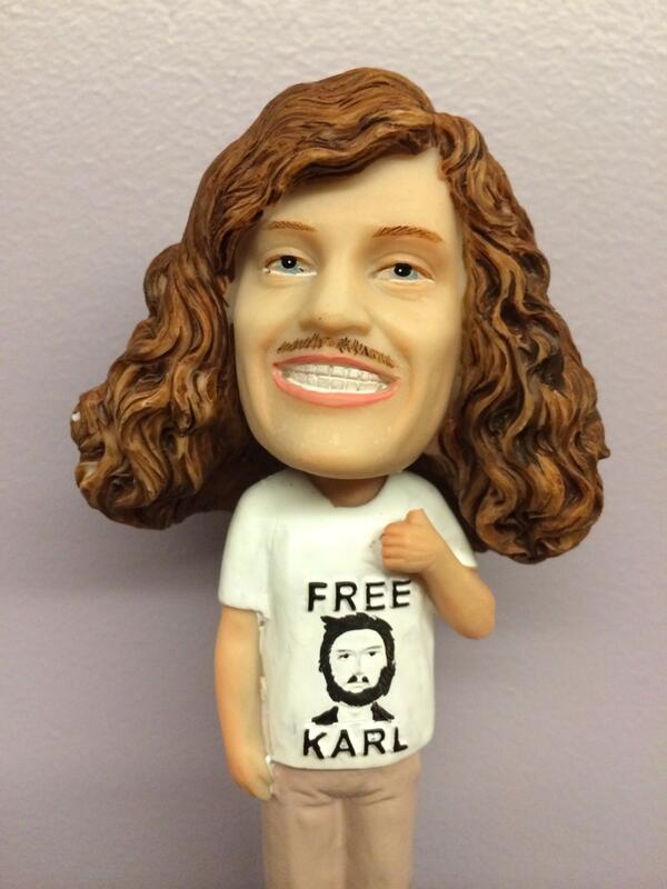 UncleBlazer's tweet photo. Possibly the highest bobblehead of all time. http://t.co/fSh5X2r1tK