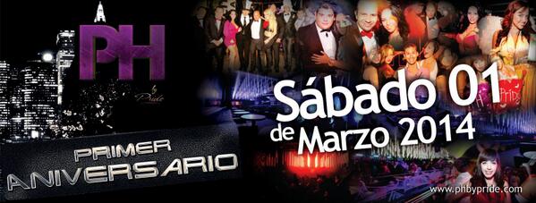 PH_PRIDE_MundoE's tweet photo. IMPRESIONANTE Nuestro PRIMER ANIVERSARIO .. Te esperamos Hoy 3er Noche "Cerrando con Broche de Oro" #exitototal http://t.co/NxHY5z0rr7