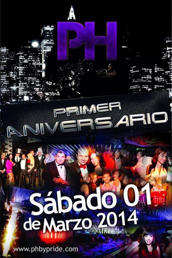 PH_PRIDE_MundoE's tweet photo. Abrimos Puertas 10pm @PH_PRIDE_MundoE "El Mejor Concepto All Inclusive al Norte de la Ciudad " PRIMER ANIVERSARIO http://t.co/3sdfH1yaSe