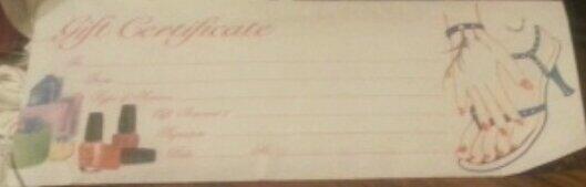 TheRealHCR's tweet image. Got a nifty lil certificate at #DaisyNails today. Pretty sweet.