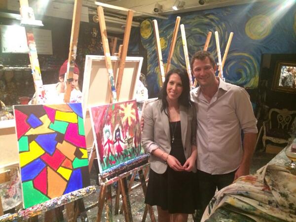 kimkkeller's tweet image. @RawCanvas trying and failing to be artists. Highly recommend this place! #yvrfun