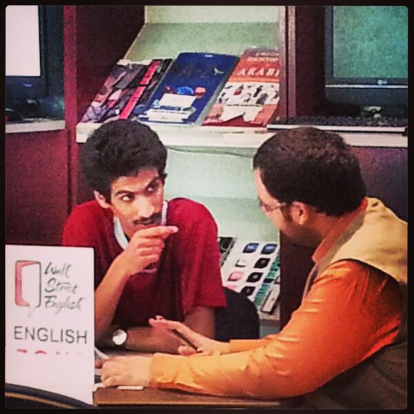 perryleecua's tweet photo. @wseksa @sulafahefzi @atefomran @ShamsAldeenZiad  #WSEDream @ShamsAldeenZiad Our early bird student.  Go go go ! http://t.co/esSvRgj1dC