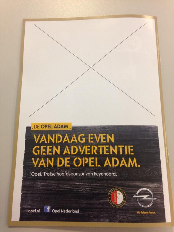 basraemakers's tweet photo. Een heerlijke knipoog vandaag op de achterkant van het Wedstrijdmagazine! #feyaja #opel #gajemee http://t.co/VKd7CsOexa