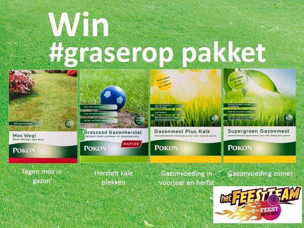 EmielKoops's tweet photo. “@feestteam: gazon in topconditie! met @pokon geven we 5 pakketten weg. Tweet met #graserop en win! Winnaars 5/3 http://t.co/aQL8dRl7VN”