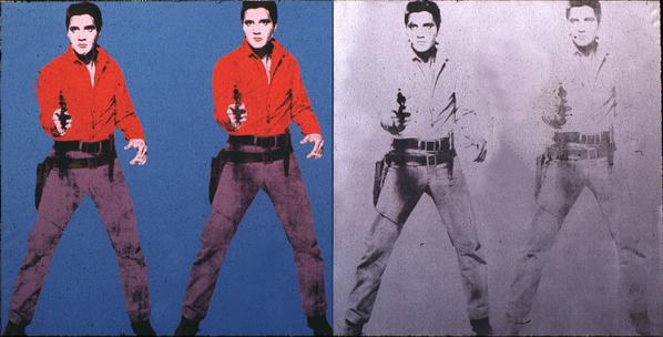 marina2122's tweet photo. "@arteaIdia: "Elvis I &amp; II" (1963), Andy Warhol (EE.UU) - Arte Pop http://t.co/0salIBgJ6I"