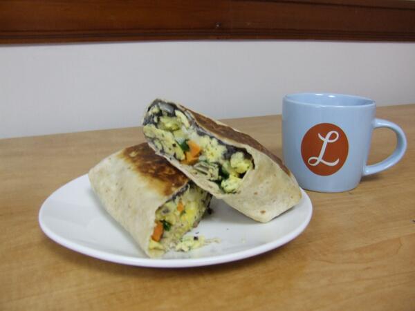 Lils_Cafe's tweet photo. Breakfast Wrap - Yum! http://t.co/Pn9GEM7WHG