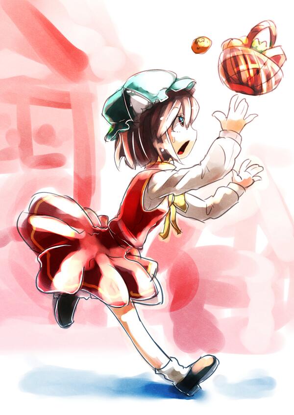 橙(東方プロジェクト) 「ちぇぇぇぇん!#深夜の真剣お絵描き60分一本勝負 」|はしろのイラスト