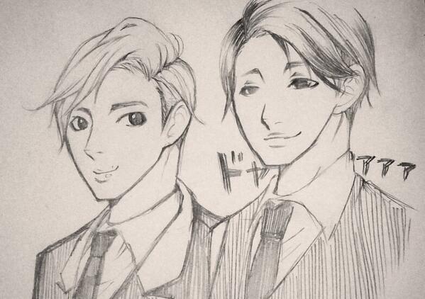 チャンミンさんのドヤ顔が描きたかっただけでした。ユンホさん失敗した…
(∵).。oO(チャンミン機嫌良さそう。いいことあったんだね!)
('・J・`).。oO(僕の特等席です!羨ましいでしょう!!!)