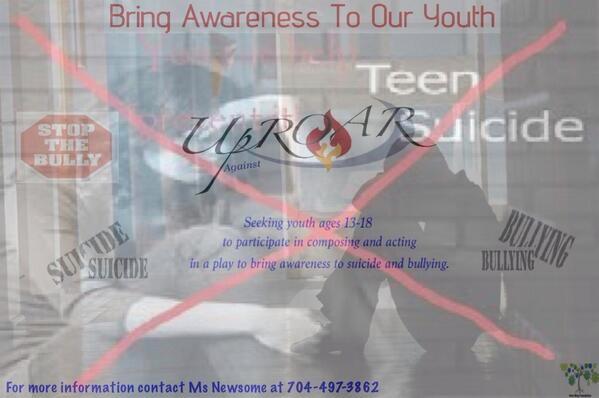 NuWayFoundation's tweet photo. Let's all take a stand teen bullying and suicide http://t.co/kDPNsYn0UM