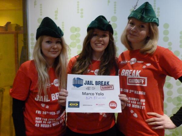 JailBreakCSU's tweet photo. @HelpMarcoYOLO have arrived back to HQ all the way from Brussels! Well done girls #CardiffJailbreak http://t.co/7g6px7NUKq