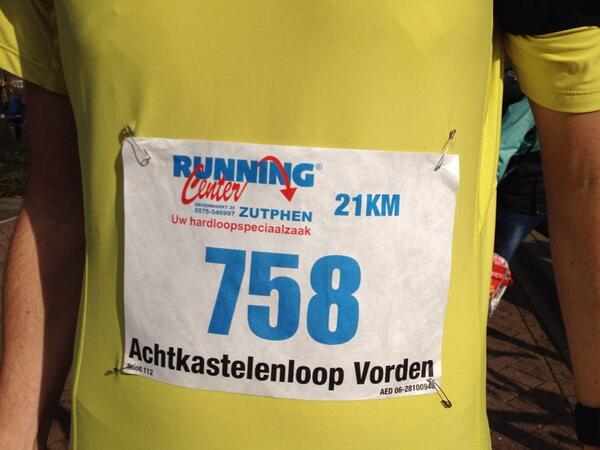 Eerste halve marathon is een feit! #vorden #achtkastelenloop