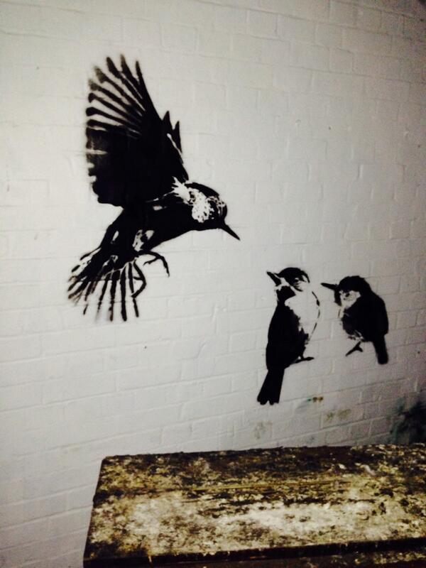 Here's a photo from our last shoot location - looks a bit #banksy