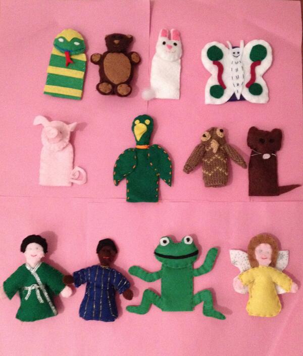 CBarrett1980's tweet photo. Check out selection of finger puppets for sale, to raise money for play therapy for children &amp; families in bracknell. http://t.co/mXON17N8GH