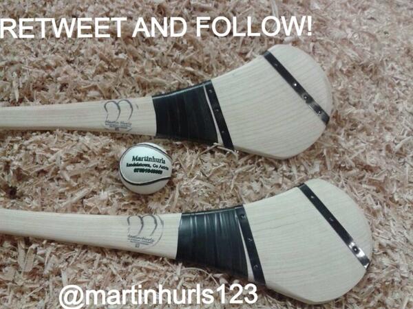 martinhurls123's tweet photo. COMPETITION! Simply RETWEET and FOLLOW us to have a chance at winning a handmade hurl and ball!Winner picked tomo@10! http://t.co/Eqj76Llg8V