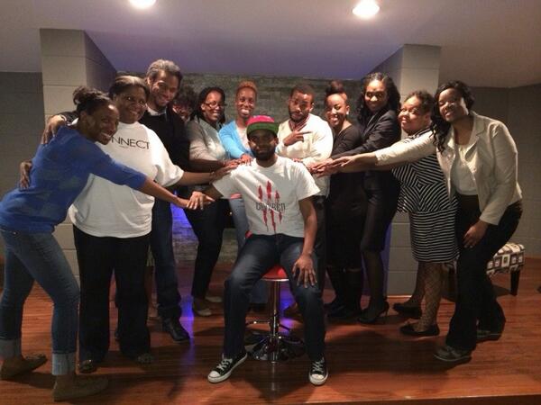 connect_first's tweet image. blurred Lines. the launch. a few of the cf leadership team. with @bpolite4life. young adults. #ReConnect