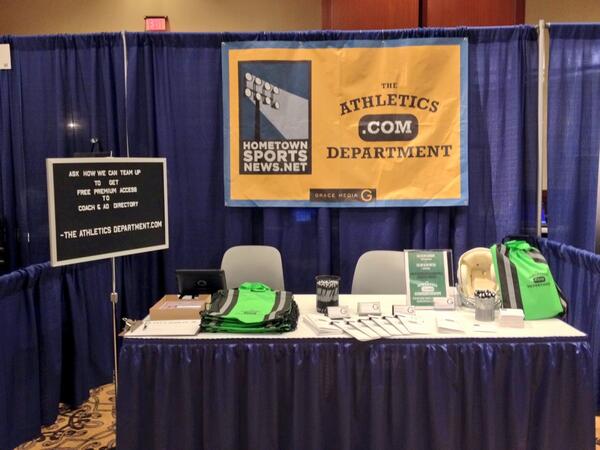 AthleticsDept's tweet image. #THSADA Conference #athleticdirectors  come by booth 55 to meet us &amp;amp; hear about our online playoff &amp;amp; honors widgets: