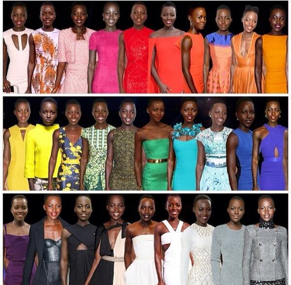juliaberolz's tweet photo. Had to repost this from @ShopStyle - @Lupita_Nyongo is so incredibly gorgeous &amp; can wear just about every color! http://t.co/7W2TxRxvcm