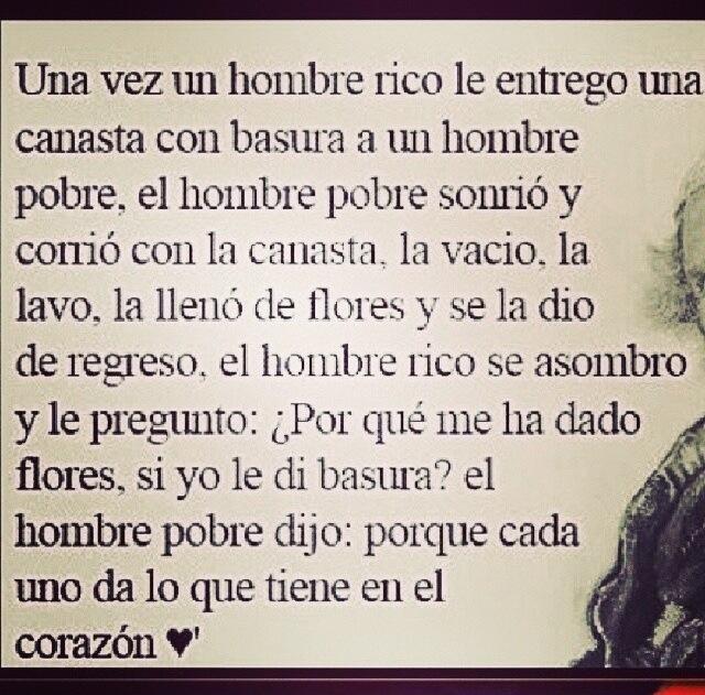 Cada Quien Da Lo Que Tiene En Su Corazon Antonieta Hernández on Twitter: "Cada quien da lo que tiene en el