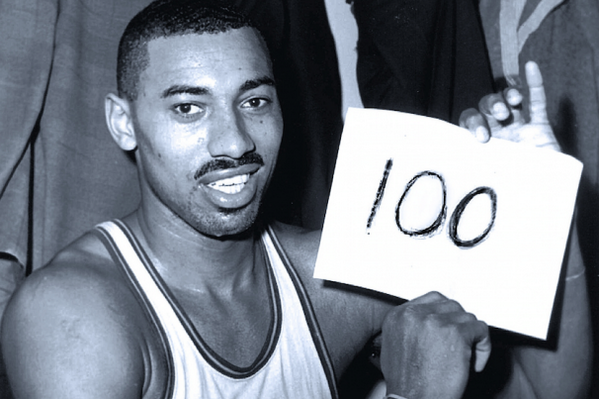 micoolfish's tweet image. One year ago today Wilt Chamberlain scored 100 points! What a feat! #100pointgame #wiltchamberlain #nba