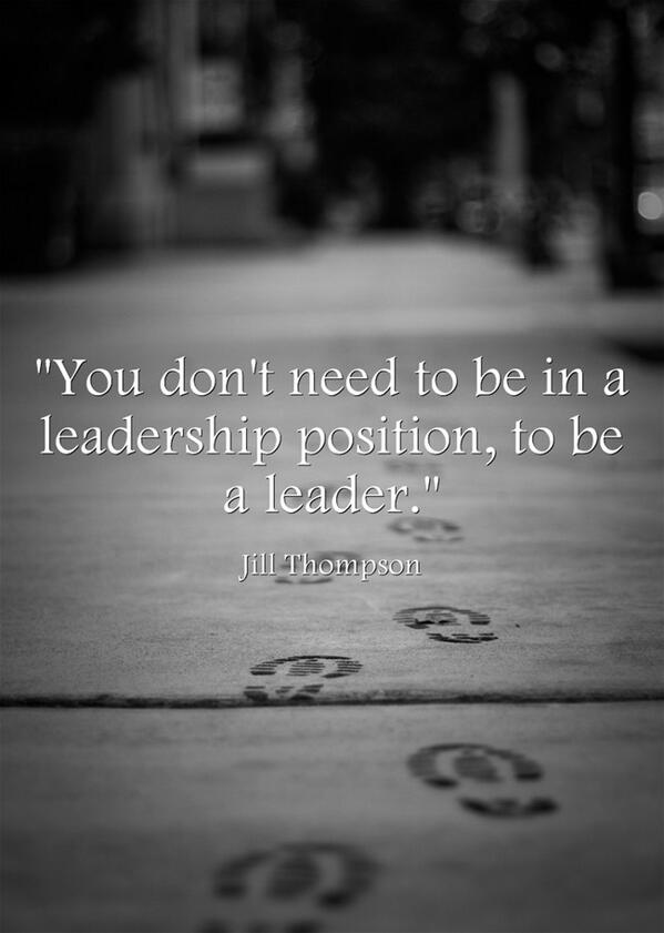 Edu_Thompson's tweet image. "You don't have to be in a leadership position, to be a leader." #21stedchat