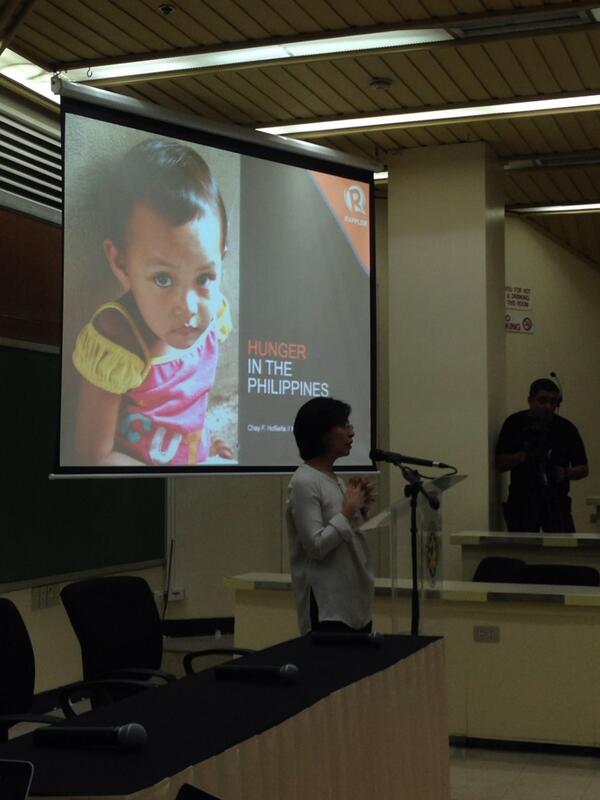 WFP_Philippines's tweet image. Chay Hofileña on Hunger in the Philippines #HungerProject