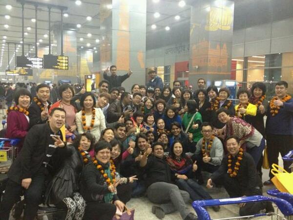 grgnspan's tweet image. Amway Leaders from china Arrived in India New Delhi Today