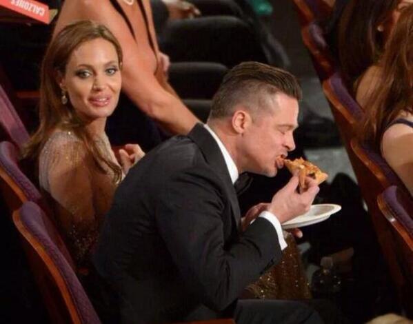 Nunca nadie se había visto tan bien comiendo pizza #Oscars2014