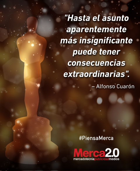 Merca20's tweet photo. Alfonso Cuarón, premio al mejor director por la película “Gravity”, con 10 nominaciones al Óscar 2014. #Oscars2014 http://t.co/d53ZmGqRBD