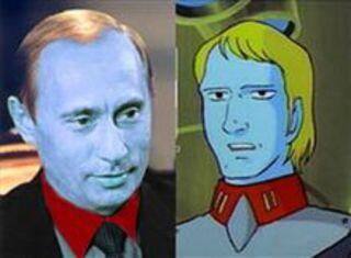 若い頃のプーチン大統領の写真 宇宙戦艦ヤマトのデスラー総統感がすごいと話題に Togetter