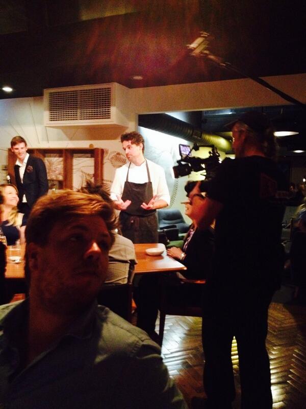 BrashHiggins's tweet image. Shooting #nomadchef  @_Orana_ w @Zonfrillo @MichWeldon @joshuapicken #wine #adelaide @AaronFenwick89 @KimRobertson_9