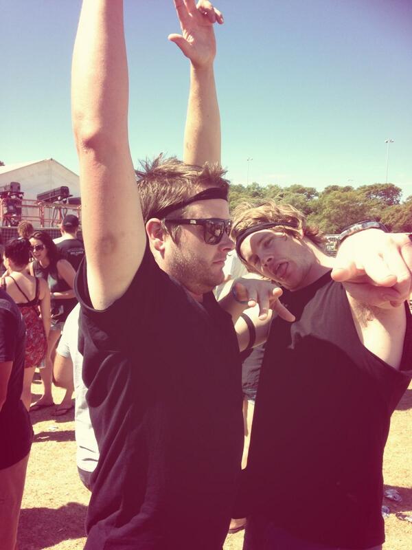 valdaway's tweet photo. Dyl and Case were inducted into the ripped shirt #wolfpack @soundwavefest  #perth. Last 1. Sad but also,celebration! http://t.co/S6bnCGSfDX