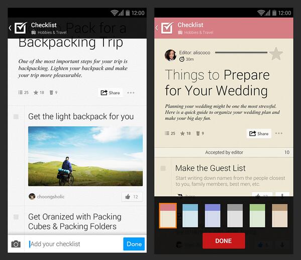 chekitus's tweet image. #chekit 새로운 버전이 등록되었습니다. 드디어 체크리스트 항목에 이미지 추가 적용. 3개 이상 항목 채택시 자동 스킨 적용 등 달라진 점을 체험해보세요! play.google.com/store/apps/det…