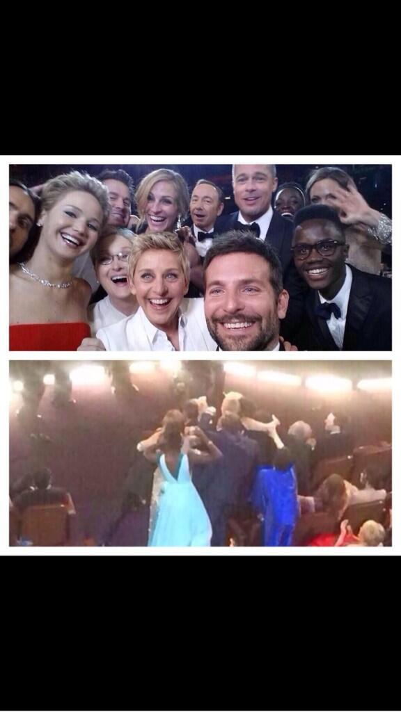 RhiannaDhillon's tweet photo. This is what I meant by Liza Minelli trying to get in shot... http://t.co/G0CaEZgbnu