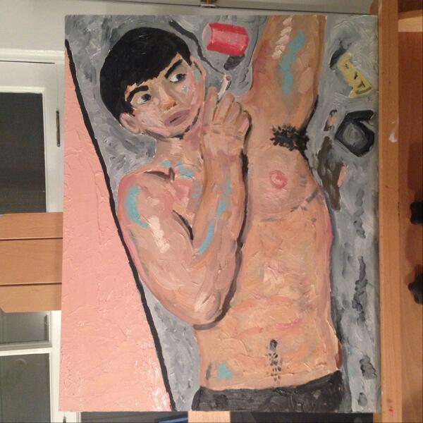 Working on this one called "Street Trash" where he can't stop smoking &amp;  sexing on the pavement and drinking minicoke