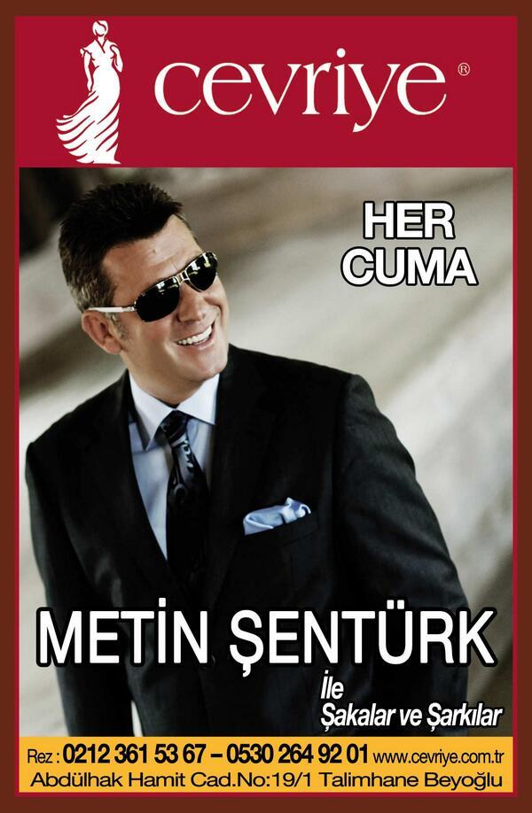 cevriyebeyoglu's tweet photo. @Metin_Senturk Cuma akşamı @cevriyebeyoglu da. http://t.co/tJ6LNDgpuG