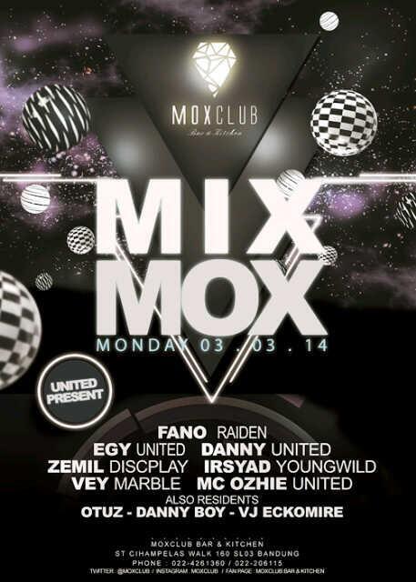 Merapat ke <a href="/MOXCLUB/">MOXCLUB Bar&Kitchen</a> yu di jamin seru guys "United Present" "MIX MOX" come join this party with us