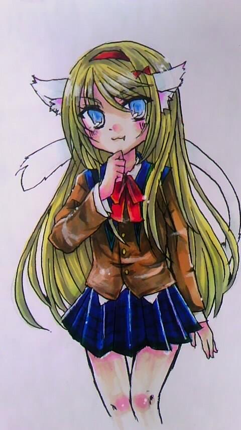 「りんちゃんを描こうとしてたのに違うキャラ描いちゃった」|hinao@C102 日曜日 東G37aのイラスト