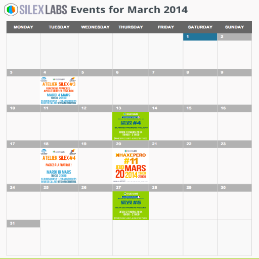 silexlabs's tweet photo. Ne ratez pas les events de mars organisés par @silexlabs avc @SiliconBanlieue @iesamultimedia http://t.co/58fA2vbxHv http://t.co/3P3vUYtz0T