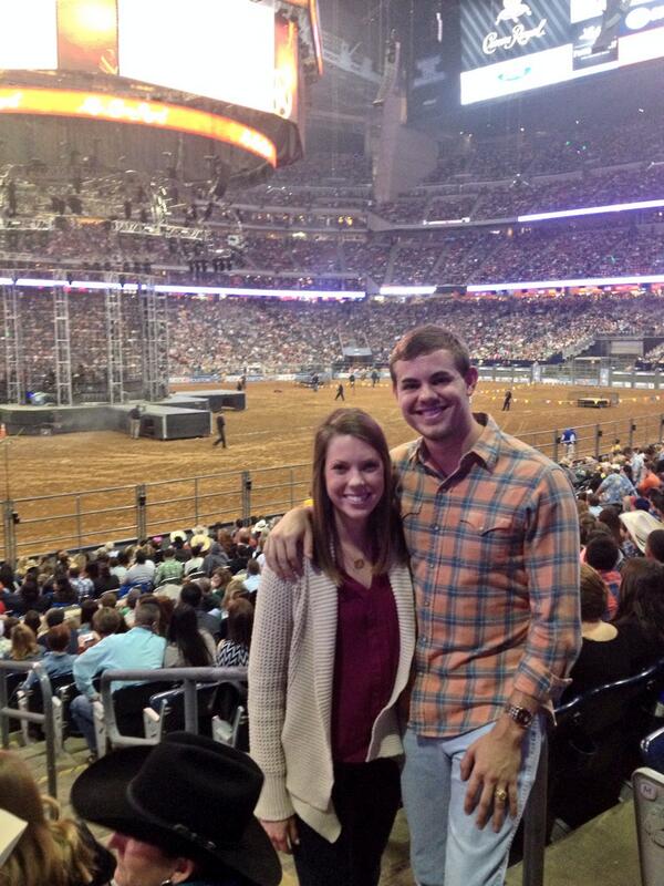 HudsonHoyle's tweet photo. First time at the rodeo with my lovely date @katelynkainer to see @Lukebryan #HoustonRodeo http://t.co/P9sqMibrYe